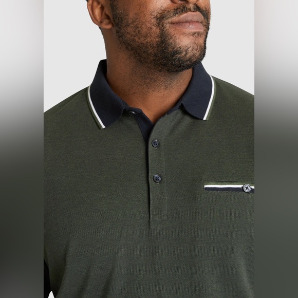 JOHNNY BIGG Men’s Luther Birdseye Polo Shirt, 1XL - Picture 3 of 7